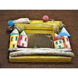 Wooden decorative painted...