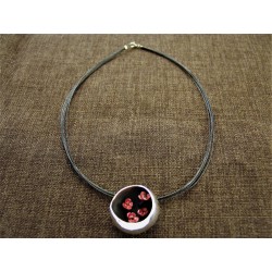 Oxidized silver pendant 925...